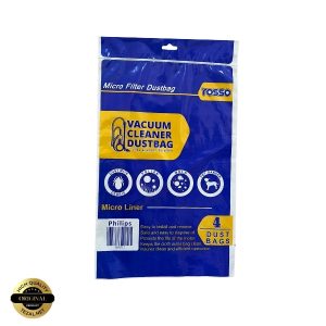 پاکت جاروبرقی مدل PHILIPS بسته 4 عددی مناسب برای انواع جاروبرقی