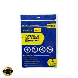 پاکت جاروبرقی مدل LG 3700 بسته 4 عددی مناسب برای انواع جاروبرقی