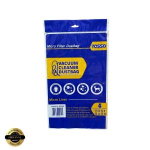 پاکت جاروبرقی rosso مدل DAEWOO-SNOWA بسته 4 عددی مناسب برای انواع جاروبرقی