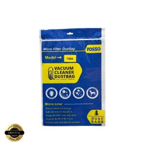 پاکت جاروبرقی rosso مدل TIWA بسته 4 عددی مناسب برای انواع جاروبرقی