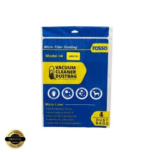 پاکت جاروبرقی rosso مدل AEG 731 بسته 4 عددی مناسب برای انواع جاروبرقی