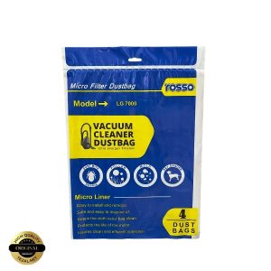 پاکت جاروبرقی مدلLG 7000 بسته 4 عددی مناسب برای انواع جاروبرقی