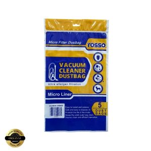 پاکت جاروبرقی rosso مدل Daewoo-snowa بسته 5 عددی مناسب برای انواع جاروبرقی