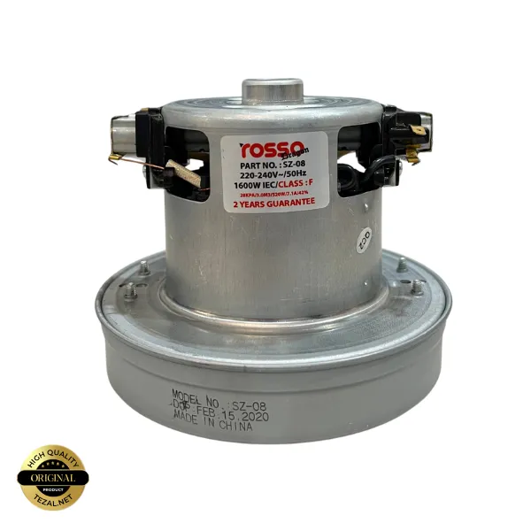 موتور جاروبرقی ناسیونال 1600 وات rosso بدون لبه Class F مدل SZ-08