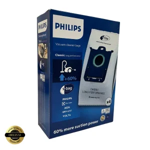 کیسه جاروبرقی S-bag مدل FC8021/03 – مکش قوی‌تر مناسب برای جاروبرقی فیلیپس، الکترولوکس، آاگ، تورنادو و ولتا بسته 4 عددی