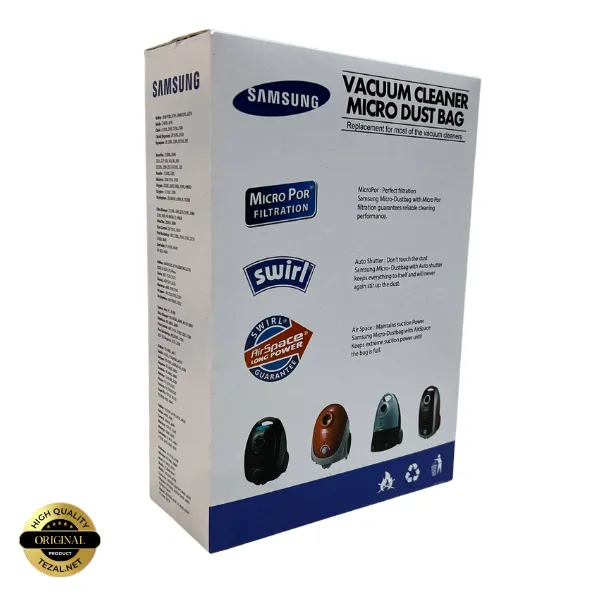 پاکت جاروبرقی مدل Samsung بسته 5 عددی - تصویر 3